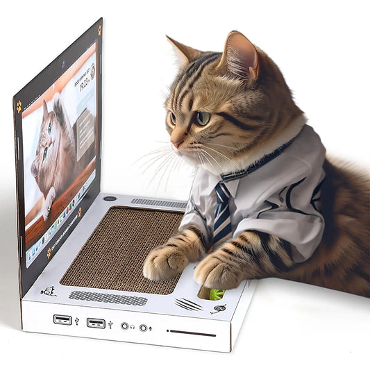 cat "scratching laptop"